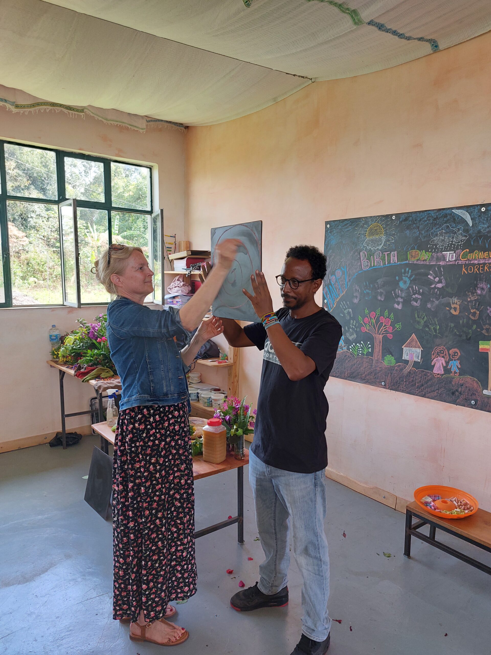Unser Besuch an Ostern: Workshop mit den Schuleltern